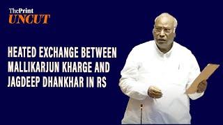 Heated Exchange between Mallikarjun Kharge & VP Jagdeep Dhankhar in Rajya Sabha