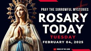 HOLY ROSARY TUESDAY ️ Rosary Today - February 04 ️ Sorrowful Mysteries