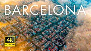 Barcelona city, Spain  in 4K Ultra HD | Drone Video