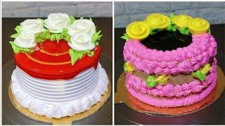 most satisfying cake compilation | Easy satisfying cake decorating | strawberry FLAVOR CAKE