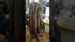 Норковая шуба после стирки.  #Shorts