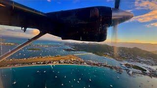 [4K] – Full Flight – Winair – De Havilland Canada DHC-6-300 – SXM-EUX – PJ-WIU – WM501 – IFS 985