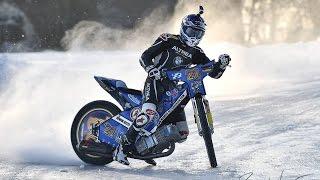 Markus Reiterberger 2017 WorldSBK Winter Training - Reiti´s handmade ice speedway track.