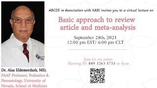 Basic Approach to review article and meta-analysis