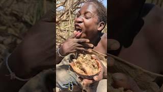 Ohh,,  that's Awesome Very Sweet  Lunchtime‼️ hadzabe tribe Enjoying eating Food