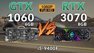 GTX 1060 6GB vs RTX 3070 8GB | 1080p i5-9400F