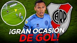 OCASIÓN DE GOL DE BRYAN REYNA FRENTE A RIVER PLATE | GRAN REMATE OLIVER SONNE | MARCOZ LÓPEZ