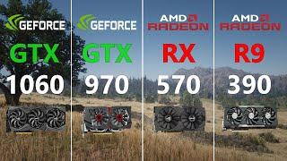 GTX 1060 vs GTX 970 vs RX 570 vs R9 390 Test in 6 Games