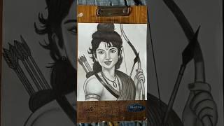 Shri Ram ji drawing #sorts #Ram Mandir #ram #art