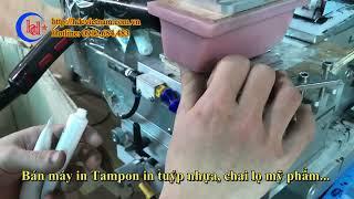 Máy in tampon in Logo thương hiệu trên Tuýp nhựa, chai lọ mỹ phẩm. http://hdcvietnam.com.vn
