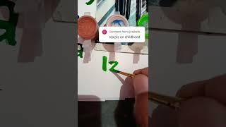 colour mixed up handwriting name#Iza#shortfeed #youtubeshorts #viral #trending #handwriting#easy#art