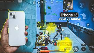 BGMI Solo VS Squad Gameplay Test on iPhone 13 PUBG Test on iPhone 13 BGMI Test on iPhone 13 2024