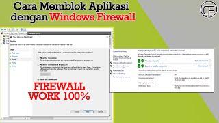 Memberikan Firewall pada Aplikasi di Windows | Block Connection