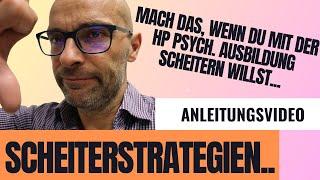 Wie Du auf jeden Fall in der Online Ausbildung Heilpraktiker Psychotherapie scheiterst... ;-)