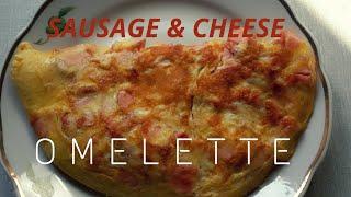 QUICK &  EASY Cheesy Sausage Omelette