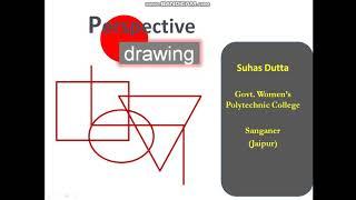 ID205/CA124 Perspective Drawing-I (Linear Perspective)  By Suhas Dutta HOD