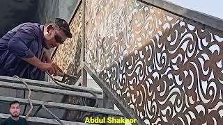 Stair railing design | CNC railing design | CNC laser cutting hand railing design | abdul shakoor