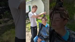 W or L haircut #beforeandafter #haircut #barber #fyp #goodvibes
