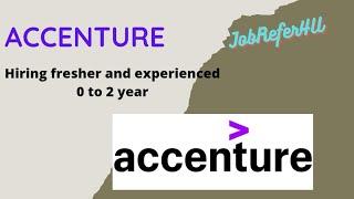 Accenture hiring fresher and experienced 2022 | Off Campus 2022 | Software Engineer #jobrefer4u #job