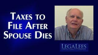 Filing Taxes After Your Spouse Dies