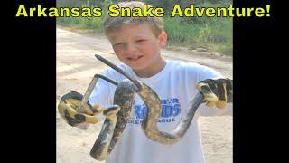 SWAMP MONSTER, Copperheads, Turtles -  Herping in Arkansas