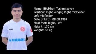 Bilolkhon Toshmirzaev, winger, mf.