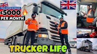 A Day in the Life of a Truck Driver in UK  | Monthly Income - Revealed | Truck Driver Jobs in UK