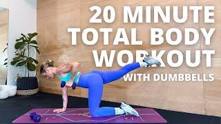 20-minute TOTAL BODY workout with Dumbbells.. Ashley Freeman