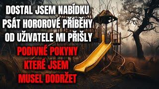 DOSTAL JSEM NABÍDKU PSÁT HOROROVÉ PŘÍBĚHY ZÁROVEŇ JSEM MUSEL DODRŽET PODIVNÉ POKYNY - Creepypasta CZ