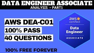 AWS Certified Data Engineer Associate Exam Practice Questions - ANALYSIS P1 (DEA-C01)