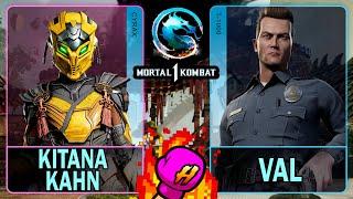 MK1 Kitana Kahn (CYRAX) VS Val (T-1000)Mortal Kombat 14K 60ᶠᵖˢ