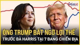 Lợi thế lớn bất ngờ của ông Trump trước bà Harris tại 7 bang chiến địa | Báo VietNamNet