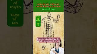Sáng dậy tập 3 động tác này hết đau lưng, đau chân, rèn luyện toàn thân #duocsilan #suckhoe #dongy