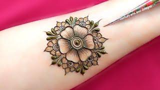 Very beautiful stylish floral mehndi design | Easy front hand mehndi design | Mehndi design | mehndi