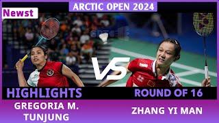 Gregoria TUNJUNG Vs ZHANG Yi Man |Arctic Open 2024|