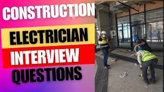 Construction Electrician !!  interview questions answers !! #Electrician.@kk technical dubai ️.