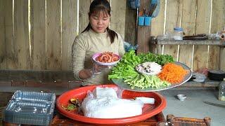 Repair barns and make pho rolls to sell