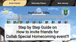 Lords mobile - Step by step guide for Homecoming Event?!