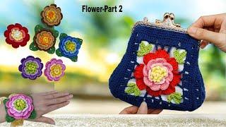 KnitLove HK/Knit/Crochet/Craft/Handmade/Flower[2-Eng&Chin Sub] /かぎ針編み/짜다/क्रोशै/鈎針/單元花2-中英字幕]