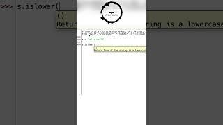 Python String Method (islower & isupper)