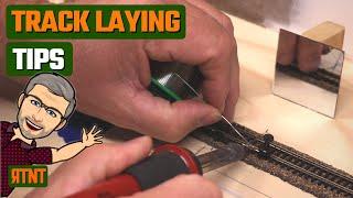 Laying Track on a Model Railroad