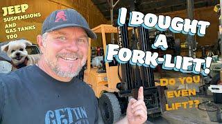 Dirt Daily. I GOT A FORKLIFT! and worked on my big block jeep suspension.