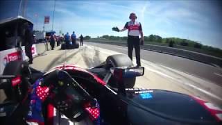 VISOR CAM // Graham Rahal at the 2018 Honda Indy Grand Prix of Alabama Practice 3