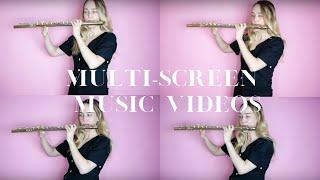 how to make multi-screen music videos in iMovie for beginners| #flutelyfe with @katieflute