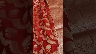 Pure Banarasi Katan Silk Handloom Made With Silk Trade Mark 90445 41225