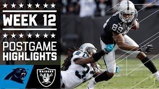 Panthers vs. Raiders | NFL Week 12 Game Highlights