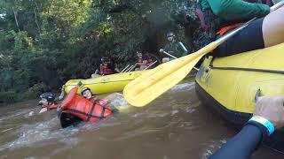 Rafting no Rio Jacaré Pepira em Brotas. Fevereiro de 2020.