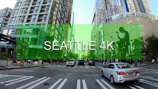 Seattle 4K Drive [Downtown Streets] Pike Place Market | Sakura Con 2019 | Washington | USA