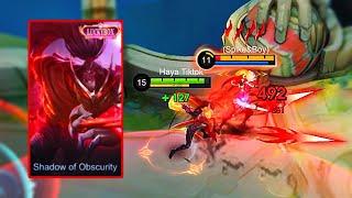 21 KILLS!! WTF HAYABUSA CRAZY DAMAGE BUILD | HAYABUSA BEST BUILD - Mobile Legends ( not rank )