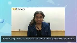 Successfully placed | B.Com Graduate | Student Review | ProSpiders